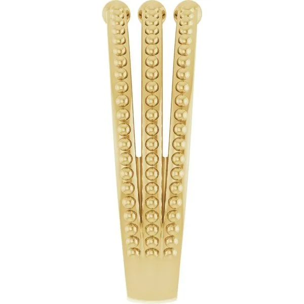 Beaded Negative Space Ring Image 4 Milan's Jewelry Inc Sarasota, FL