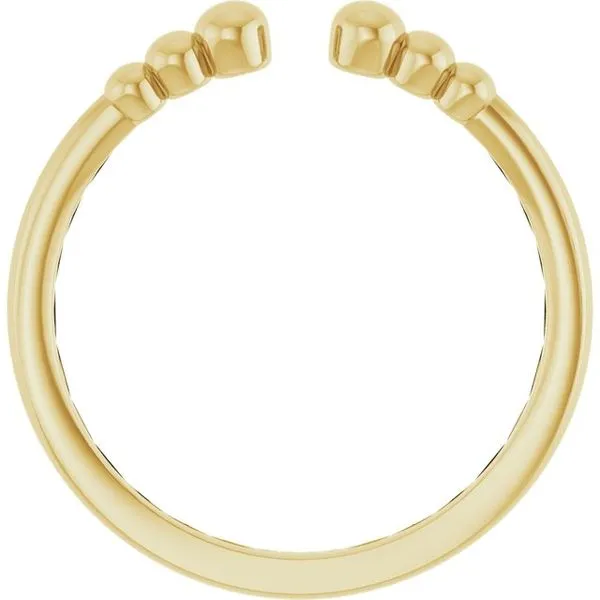 Negative Space Beaded Ring Image 2 Milan's Jewelry Inc Sarasota, FL
