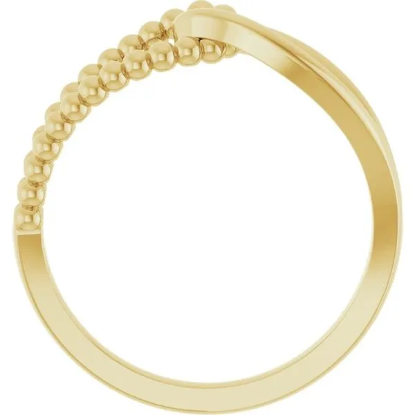 Interlocking Beaded Ring Image 2 James Wolf Jewelers Mason, OH