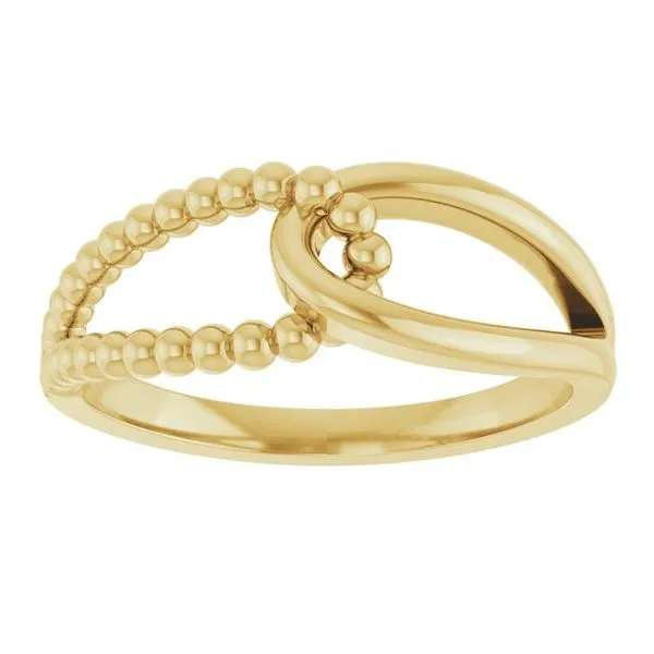 Interlocking Beaded Ring Image 3 Jerald Jewelers Latrobe, PA