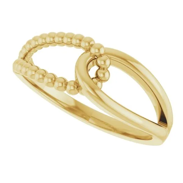 Interlocking Beaded Ring Image 5 James Wolf Jewelers Mason, OH