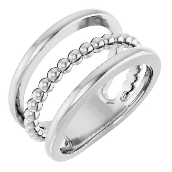 Negative Space Beaded Ring James Wolf Jewelers Mason, OH