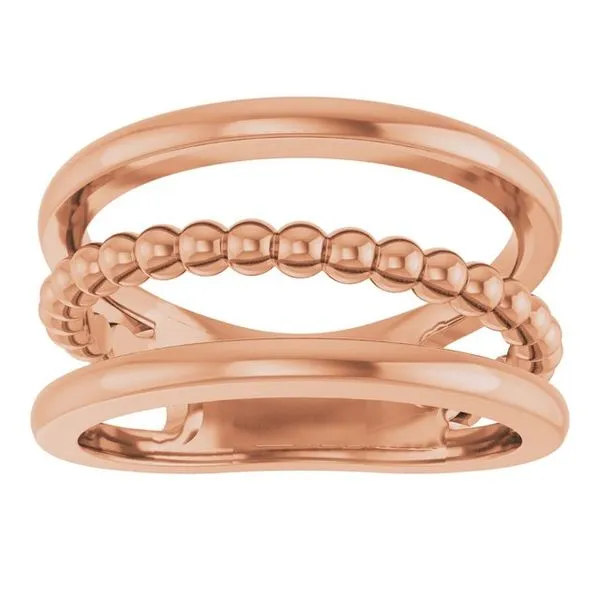 Negative Space Beaded Ring Image 3 Jerald Jewelers Latrobe, PA