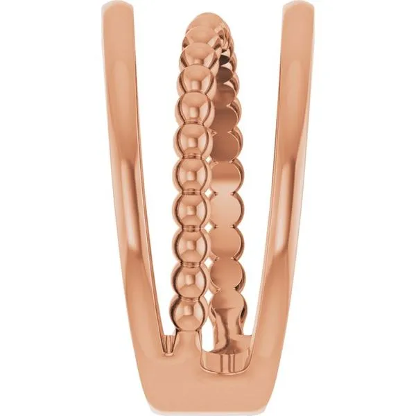 Negative Space Beaded Ring Image 4 James Wolf Jewelers Mason, OH