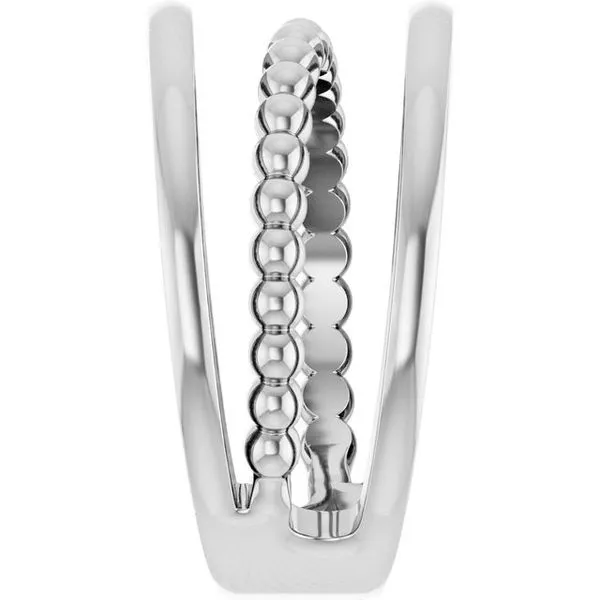 Negative Space Beaded Ring Image 4 Leslie E. Sandler Fine Jewelry and Gemstones rockville , MD