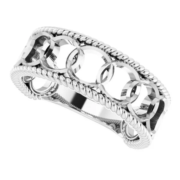 Geometric Rope Ring Image 5 Leslie E. Sandler Fine Jewelry and Gemstones rockville , MD