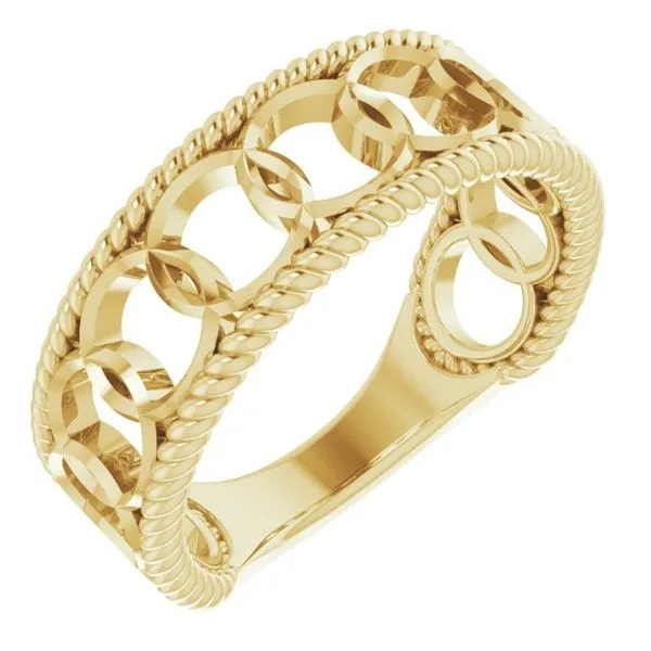 Geometric Rope Ring James Wolf Jewelers Mason, OH