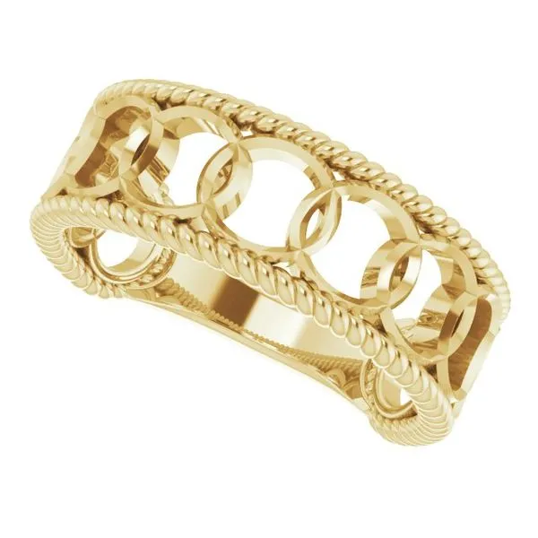 Geometric Rope Ring Image 5 Jerald Jewelers Latrobe, PA