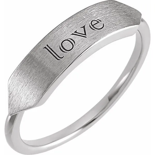 Geometric Signet Ring Image 3 Milan's Jewelry Inc Sarasota, FL