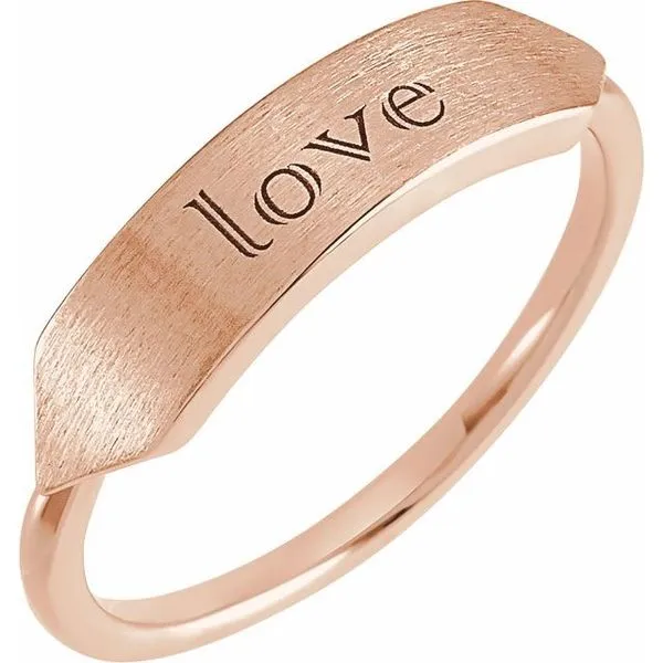 Geometric Signet Ring Image 3 Long Jewelers Chesapeake, VA