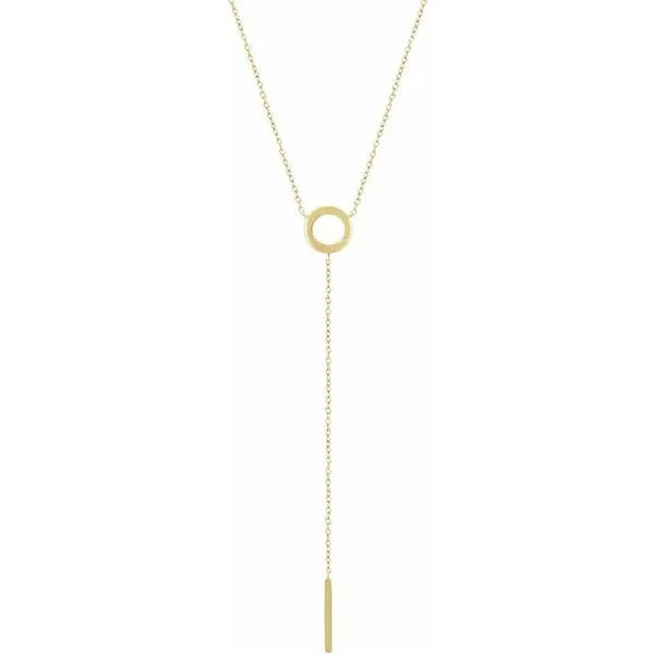 Circle & Bar Y Necklace Jewelry Design Studio Jensen Beach, FL