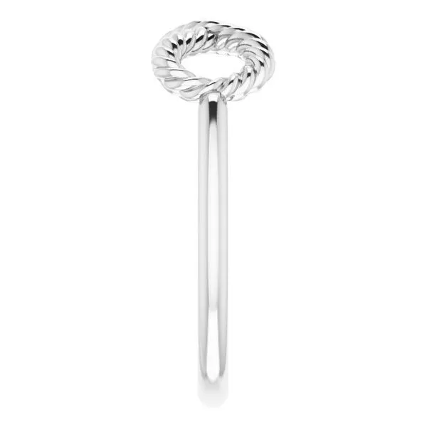 Infinity-Inspired Rope Ring Image 4 James Wolf Jewelers Mason, OH