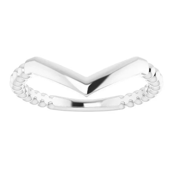 Stackable Beaded V-Ring Image 3 Atlanta West Jewelry Douglasville, GA