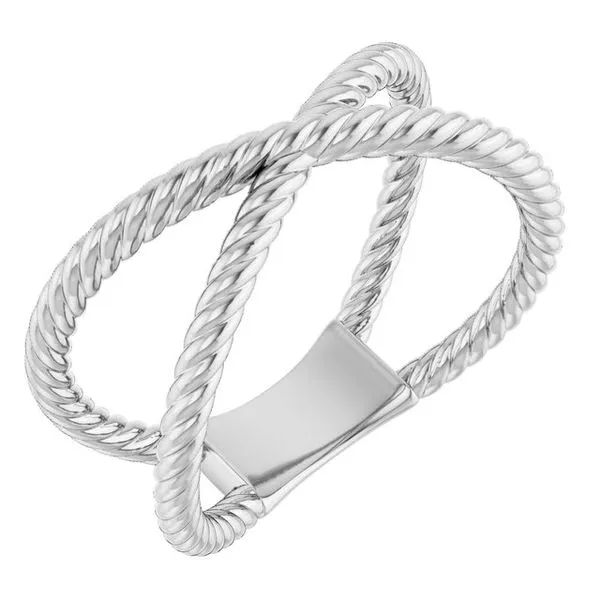 Rope Criss-Cross Ring Jerald Jewelers Latrobe, PA