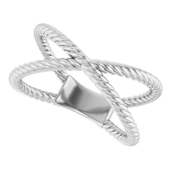 Rope Criss-Cross Ring Image 5 Jerald Jewelers Latrobe, PA