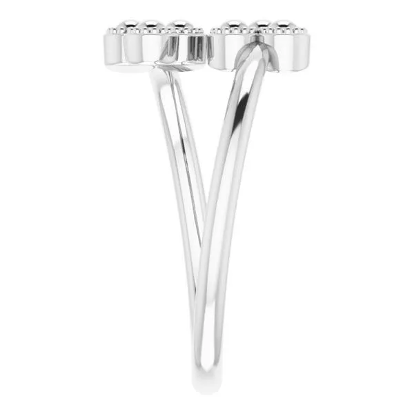 Beaded Negative Space Ring Image 4 Mendham Jewelers Mendham, NJ