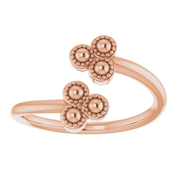 Beaded Negative Space Ring Image 3 Jerald Jewelers Latrobe, PA