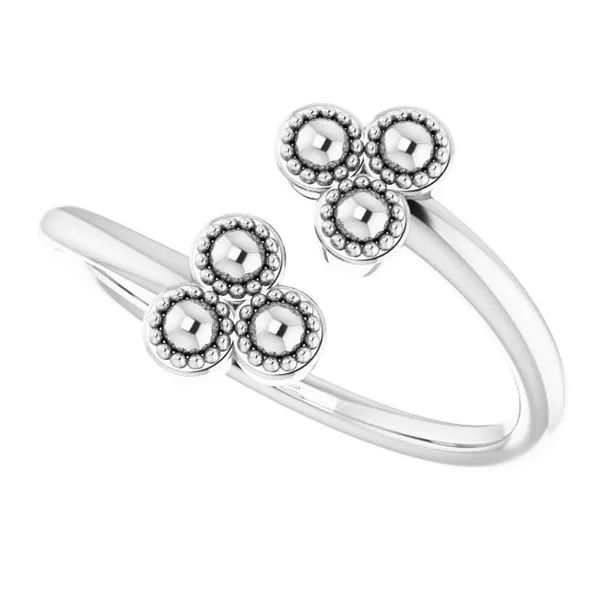 Beaded Negative Space Ring Image 5 D'Errico Jewelry Scarsdale, NY