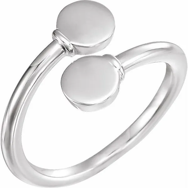 Engravable Bypass Signet Ring M. J. Thomas Jewelers, Ltd. Stratford, CT
