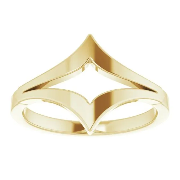 Negative Space V Ring Image 3 James Wolf Jewelers Mason, OH