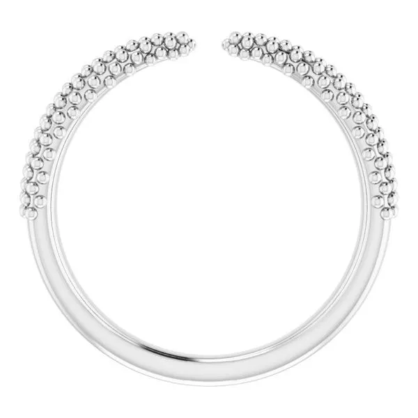 Beaded Negative Space Ring Image 2 Jerald Jewelers Latrobe, PA