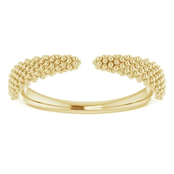 Beaded Negative Space Ring Image 3 Long Jewelers Chesapeake, VA