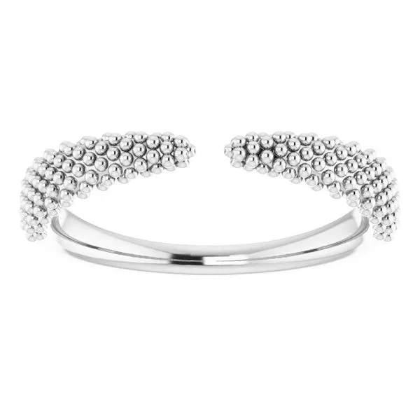 Beaded Negative Space Ring Image 3 Mendham Jewelers Mendham, NJ