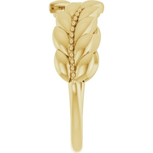 Leaf Negative Space Ring Image 4 James Wolf Jewelers Mason, OH