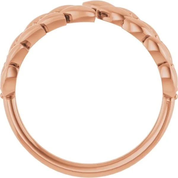 Leaf Negative Space Ring Image 2 James Wolf Jewelers Mason, OH