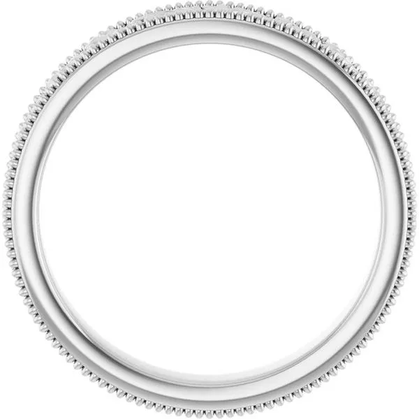 Milgrain Edge Floral Flat Band Image 2 Grayson & Co. Jewelers Iron Mountain, MI