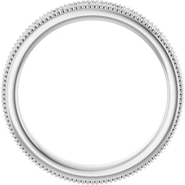 Milgrain Edge Floral Flat Band Image 2 Grayson & Co. Jewelers Iron Mountain, MI