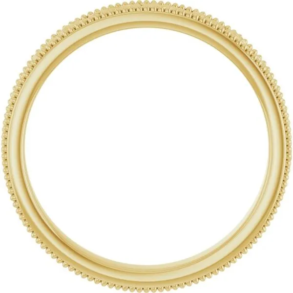 Milgrain Edge Floral Flat Band Image 2 Cherry Street Jewelers Tulsa, OK