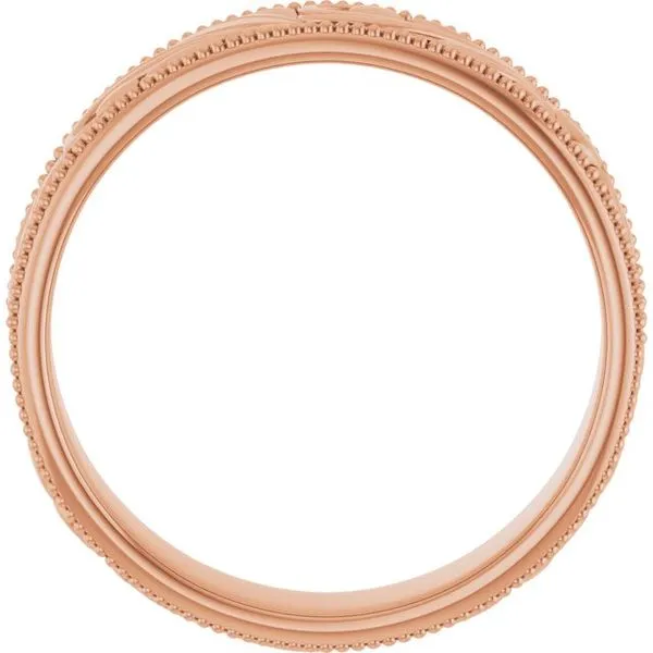 Milgrain Edge Floral Flat Band Image 2 Grayson & Co. Jewelers Iron Mountain, MI