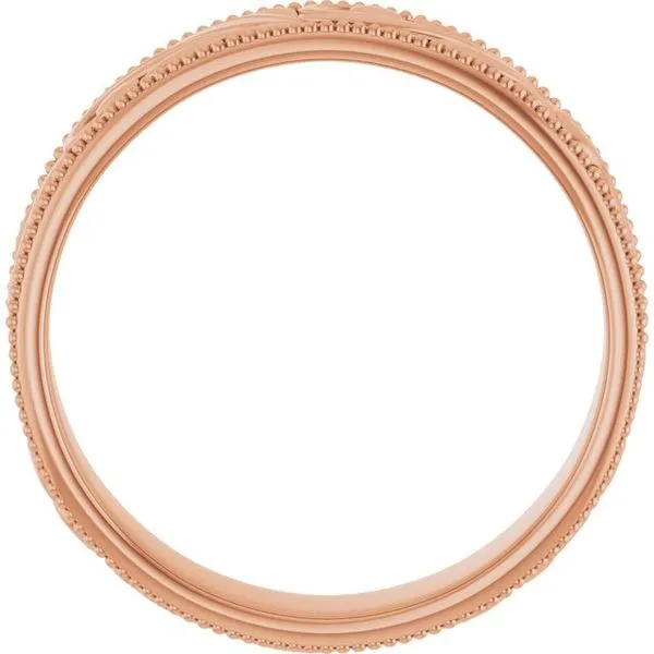 Milgrain Edge Floral Flat Band Image 2 Grayson & Co. Jewelers Iron Mountain, MI