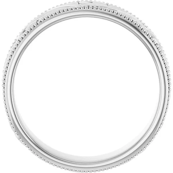 Milgrain Edge Floral Flat Band Image 2 Grayson & Co. Jewelers Iron Mountain, MI