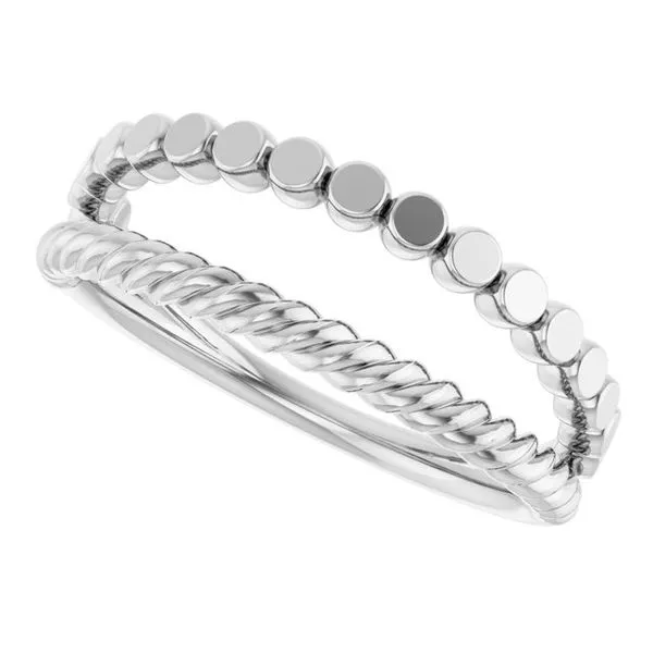 Negative Space Rope Ring Image 5 Milan's Jewelry Inc Sarasota, FL