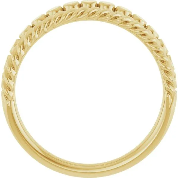 Negative Space Rope Ring Image 2 James Wolf Jewelers Mason, OH
