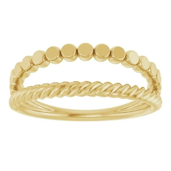 Negative Space Rope Ring Image 3 John E. Koller Jewelry Designs owasso, OK