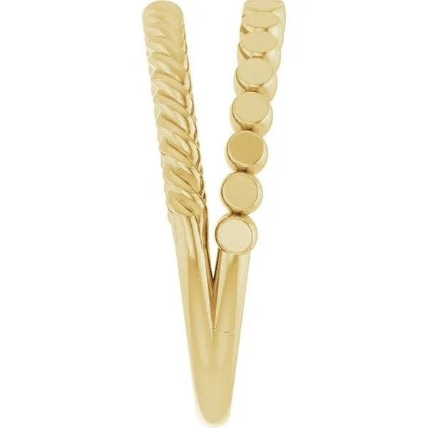 Negative Space Rope Ring Image 4 John E. Koller Jewelry Designs owasso, OK