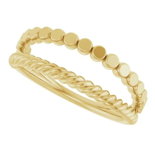 Negative Space Rope Ring Image 5 James Wolf Jewelers Mason, OH