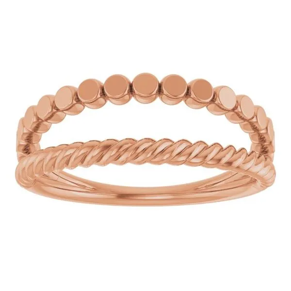 Negative Space Rope Ring Image 3 James Wolf Jewelers Mason, OH
