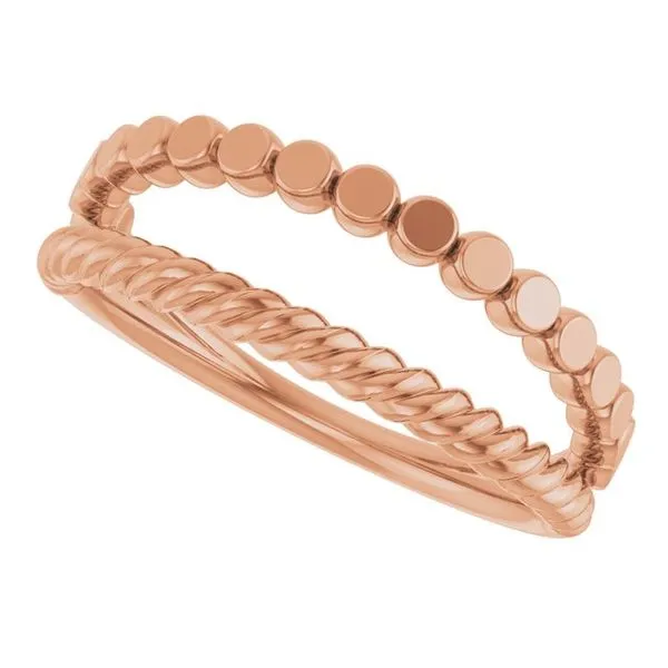 Negative Space Rope Ring Image 5 James Wolf Jewelers Mason, OH