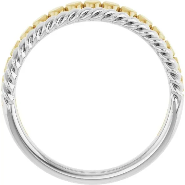 Negative Space Rope Ring Image 2 James Wolf Jewelers Mason, OH