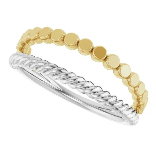 Negative Space Rope Ring Image 5 James Wolf Jewelers Mason, OH