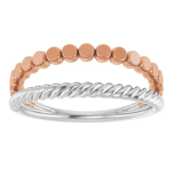 Negative Space Rope Ring Image 3 M. J. Thomas Jewelers, Ltd. Stratford, CT