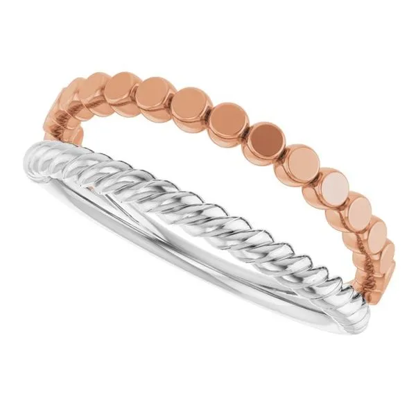 Negative Space Rope Ring Image 5 M. J. Thomas Jewelers, Ltd. Stratford, CT