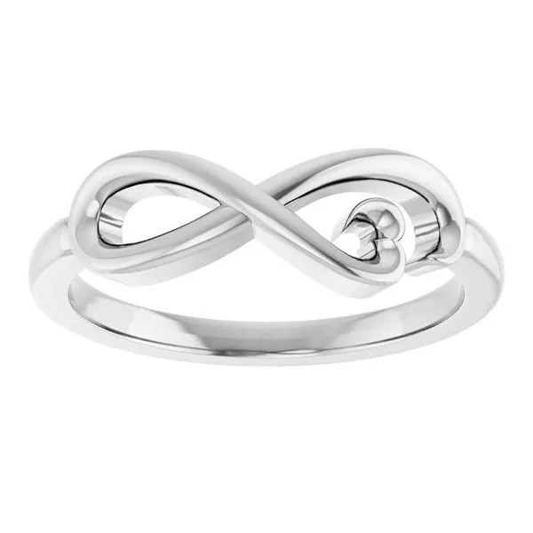 Infinity-Inspired Heart Ring Image 3 John E. Koller Jewelry Designs owasso, OK