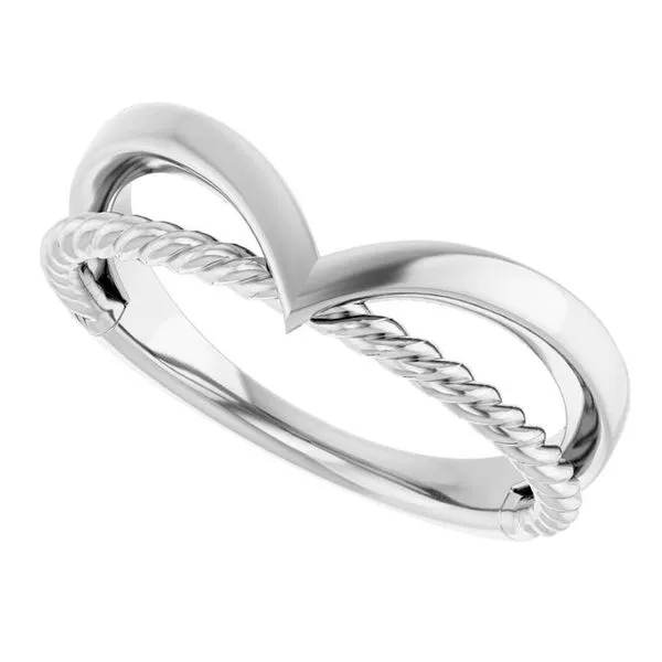 Negative Space Rope Ring Image 5 Milan's Jewelry Inc Sarasota, FL