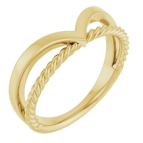Negative Space Rope Ring McCoy Jewelers Bartlesville, OK