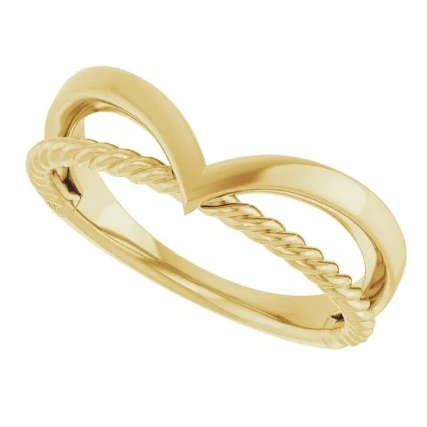 Negative Space Rope Ring Image 5 Milan's Jewelry Inc Sarasota, FL